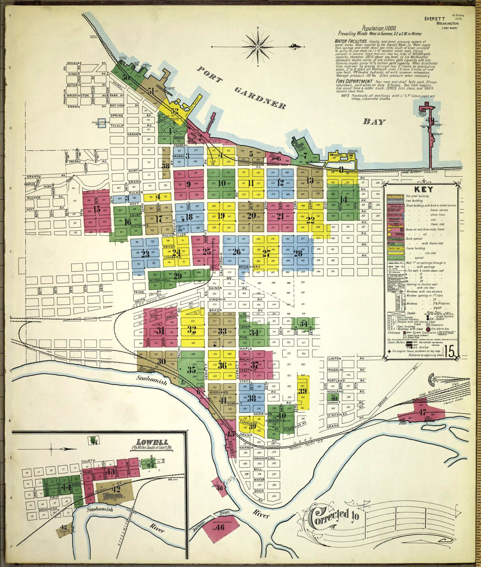 Historic maps of Everett WA